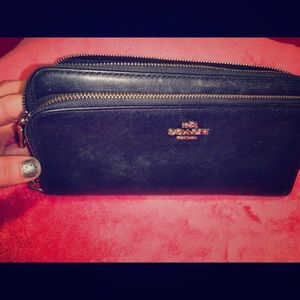 Coach black ladies wallet